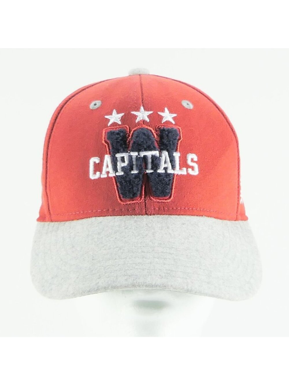 NWOT Washington Capitals Reebok NHL Red Baseball Cap Hat Fitted Youth Fitmax
